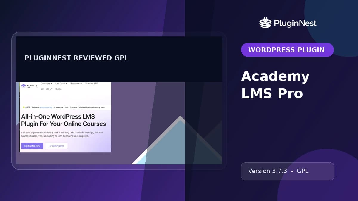 Academy LMS Pro product cover