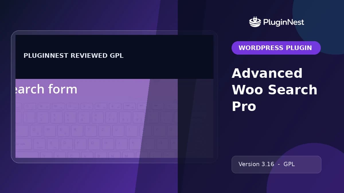 Advanced Woo Search Pro product cover