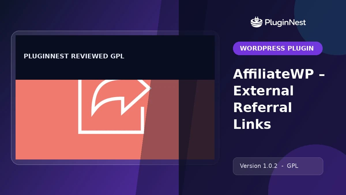 AffiliateWP – External Referral Links product cover