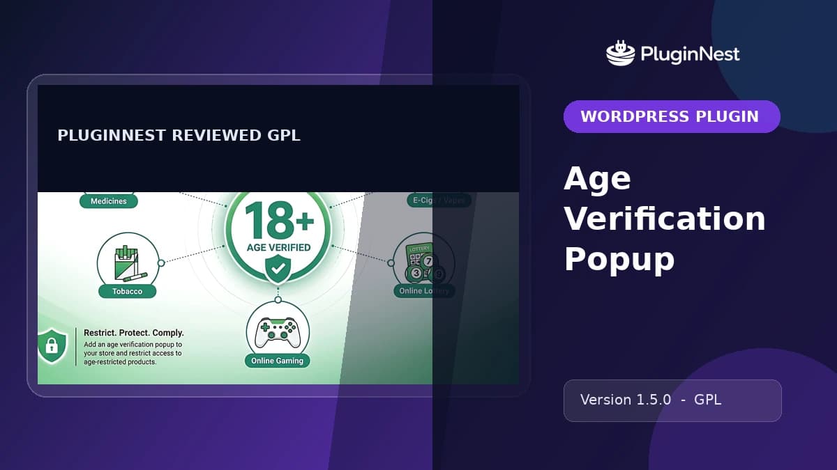 Age Verification Popup product cover