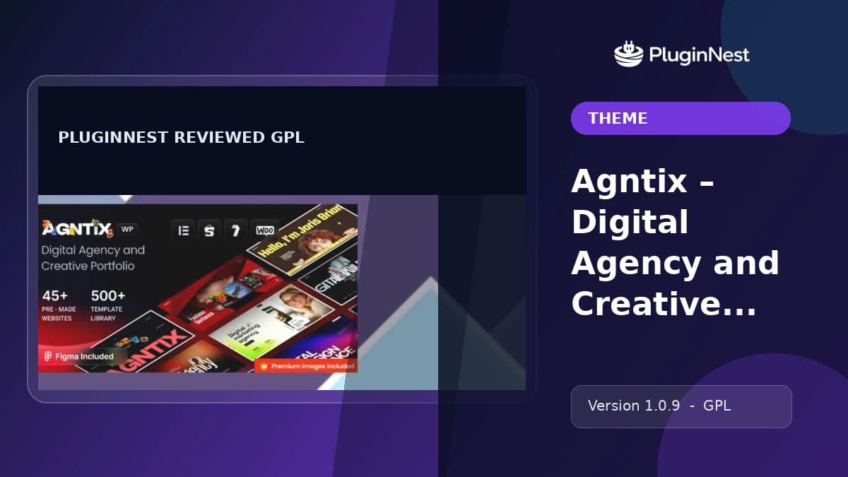 Agntix – Digital Agency and Creative Portfolio WordPress Theme product cover
