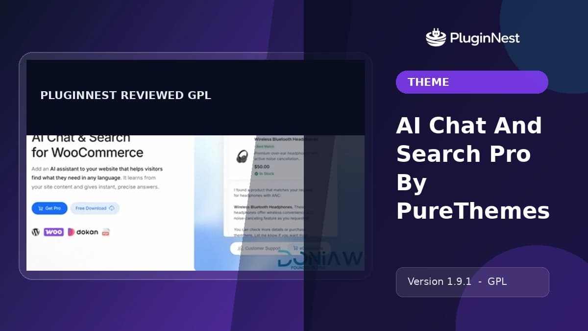 AI Chat And Search Pro By PureThemes product cover