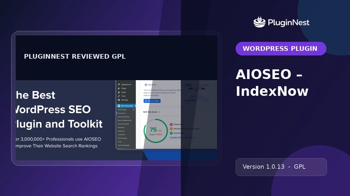 AIOSEO – IndexNow product cover