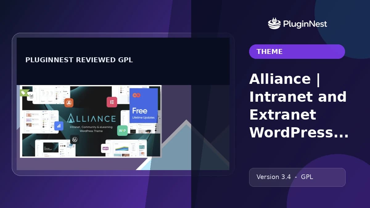 Alliance | Intranet and Extranet WordPress Theme product cover