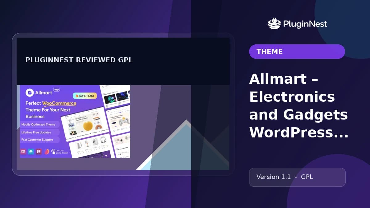 Allmart – Electronics and Gadgets WordPress Theme product cover