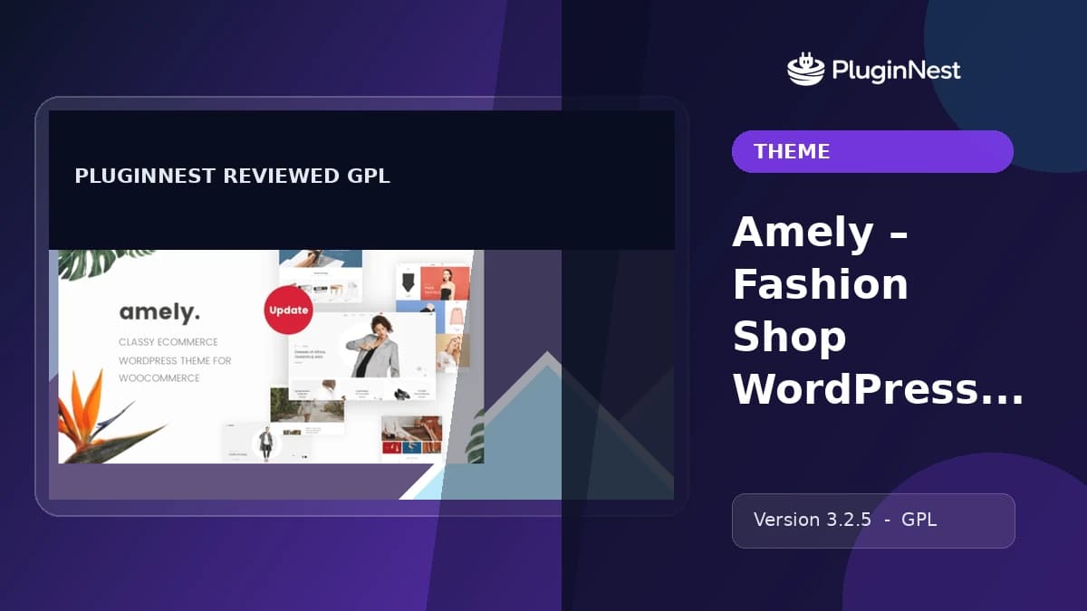 Amely – Fashion Shop WordPress Theme product cover