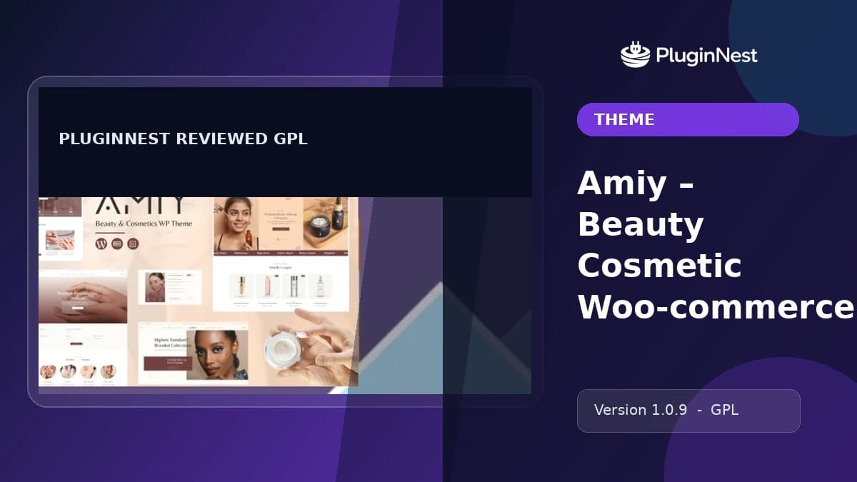 Amiy – Beauty Cosmetic Woo-commerce Theme product cover