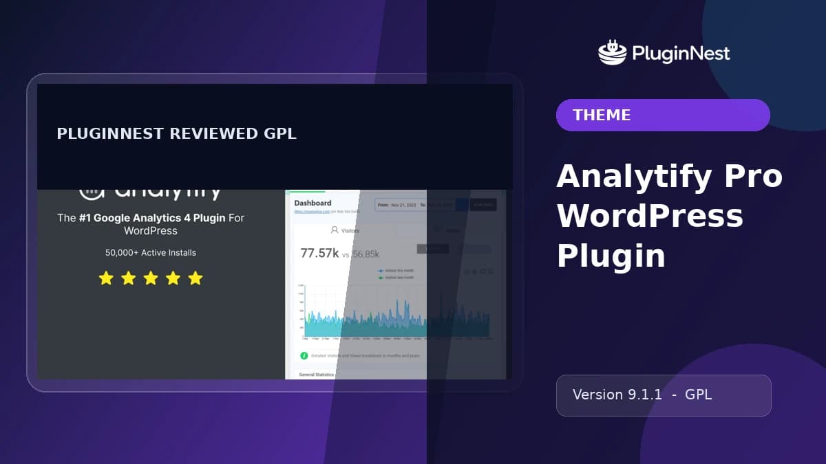 Analytify Pro WordPress Plugin product cover