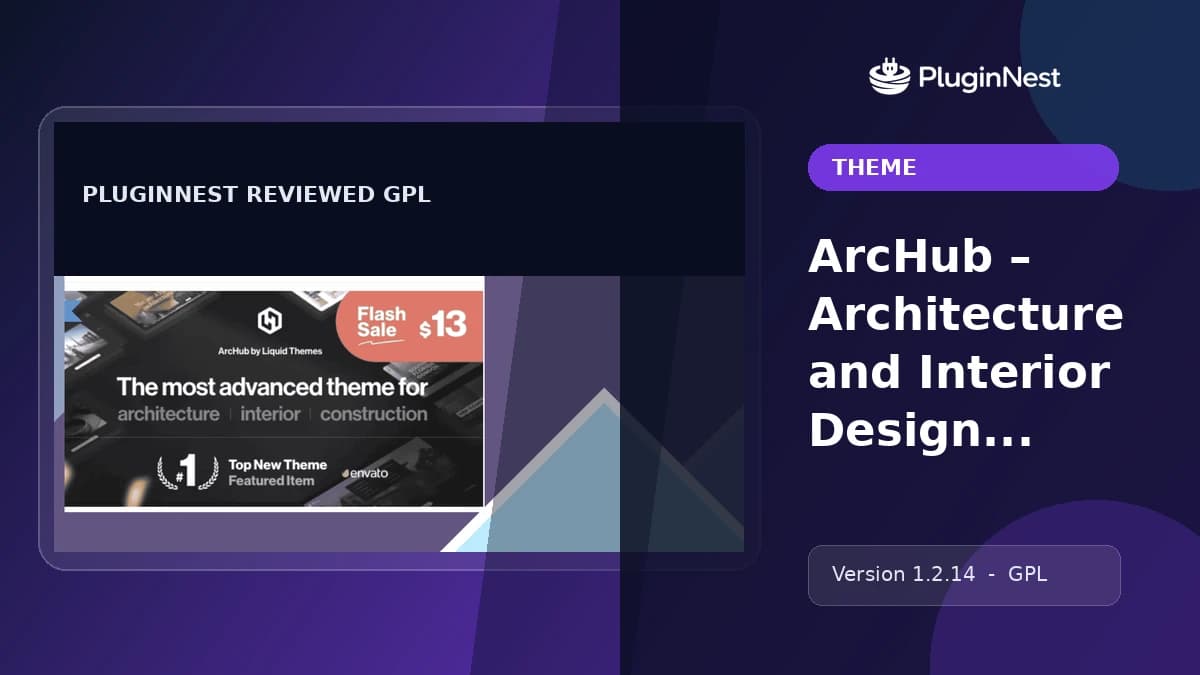 ArcHub – Architecture and Interior Design WordPress Theme product cover
