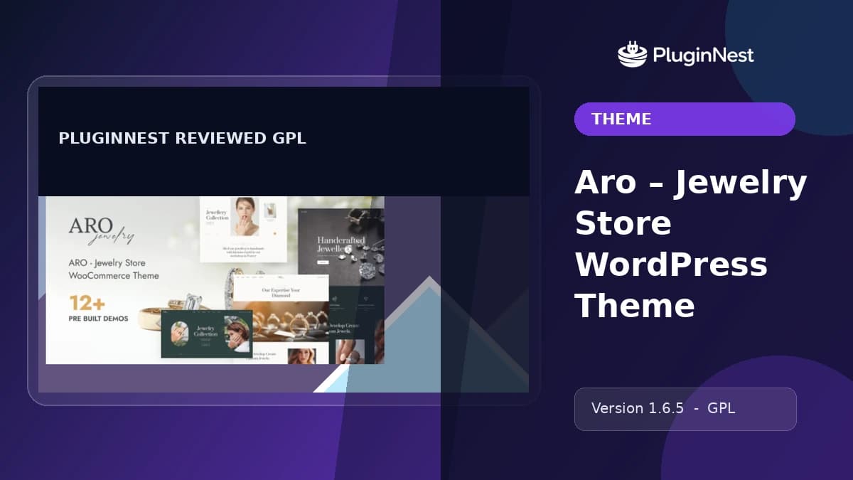 Aro – Jewelry Store WordPress Theme product cover