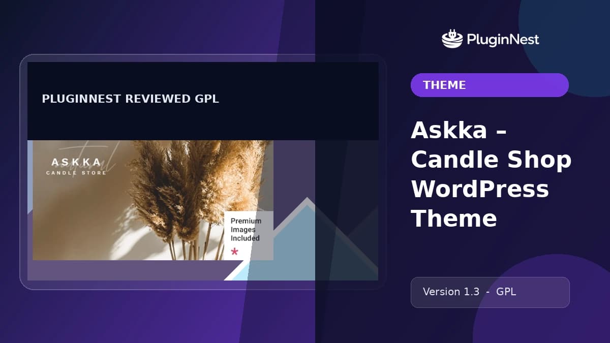 Askka – Candle Shop WordPress Theme product cover