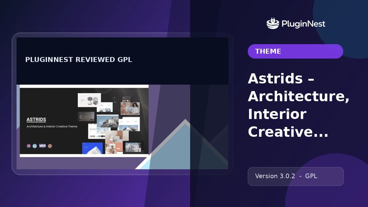 Astrids – Architecture, Interior Creative Theme product cover