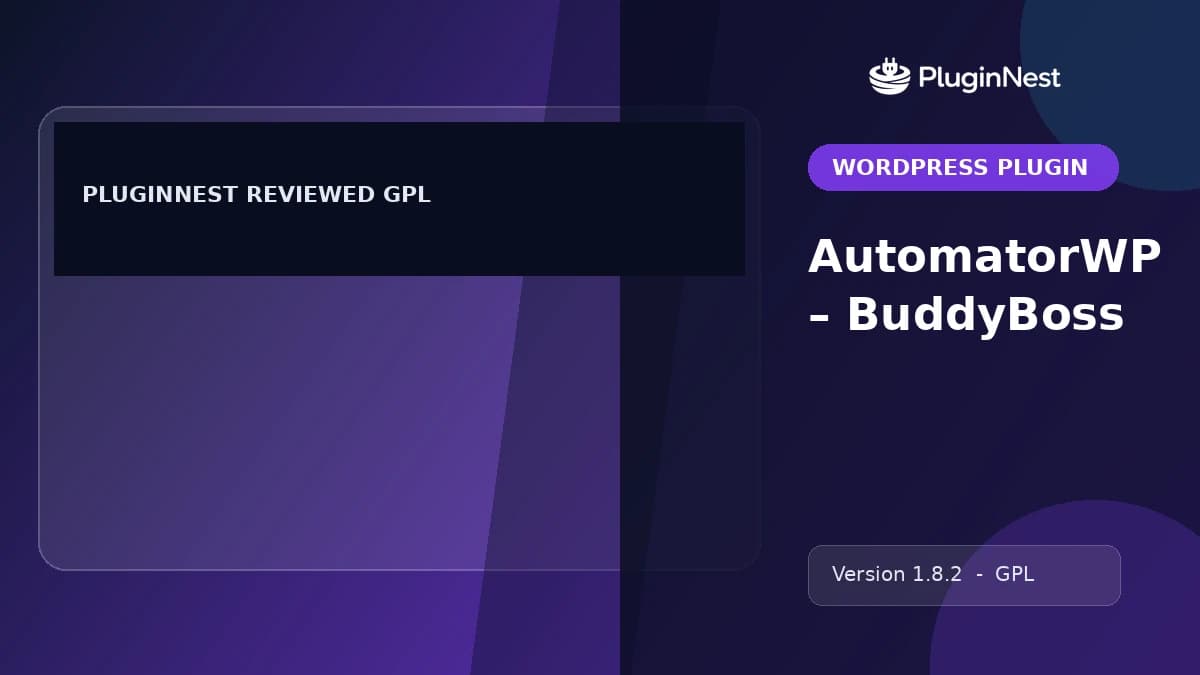 AutomatorWP – BuddyBoss product cover