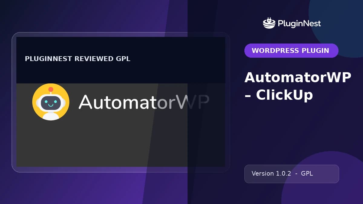 AutomatorWP – ClickUp product cover