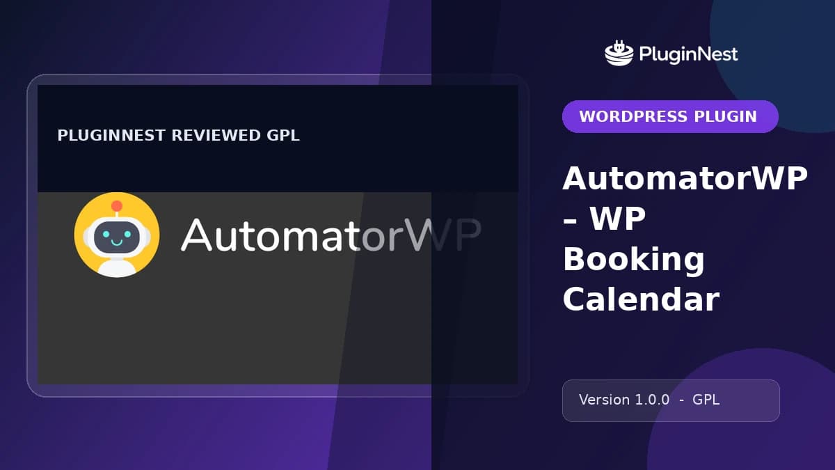 AutomatorWP – WP Booking Calendar product cover