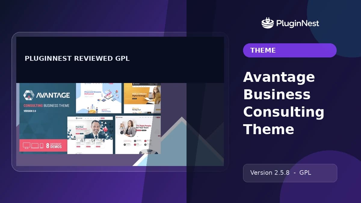 Avantage Business Consulting Theme product cover