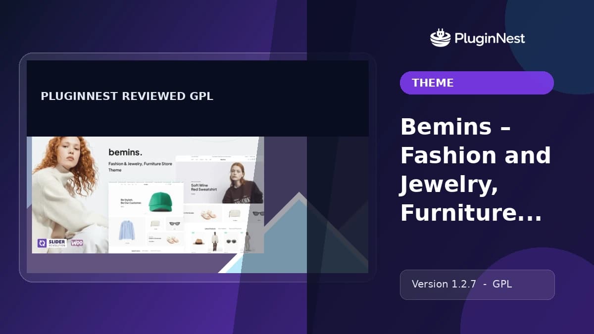 Bemins – Fashion and Jewelry, Furniture Store Theme product cover