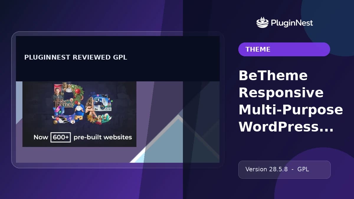 BeTheme Responsive Multi-Purpose WordPress Theme product cover