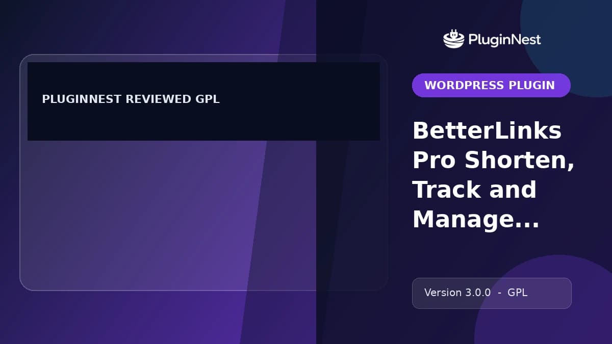 BetterLinks Pro Shorten, Track and Manage any URL product cover