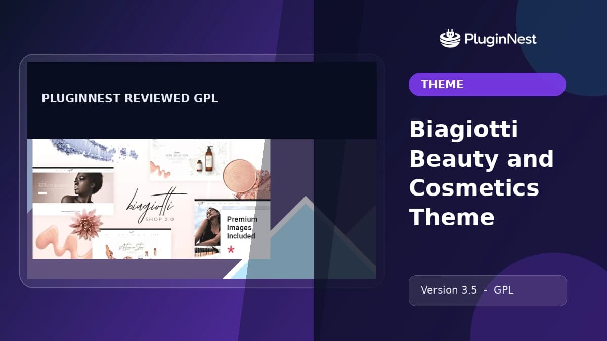 Biagiotti Beauty and Cosmetics Theme product cover