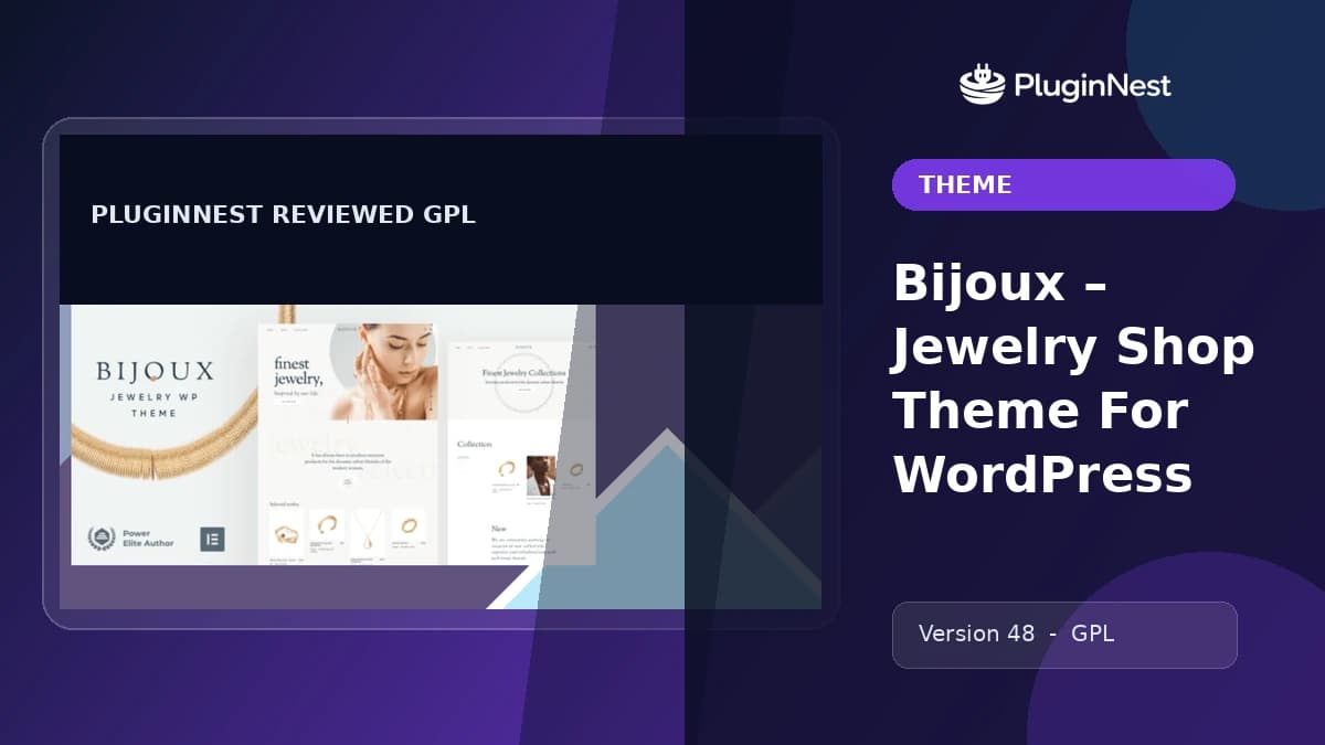 Bijoux – Jewelry Shop Theme For WordPress product cover