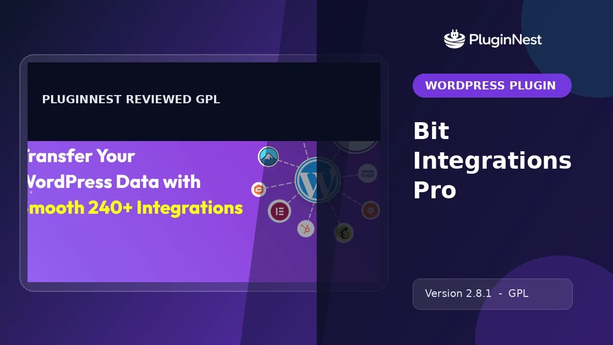 Bit Integrations Pro product cover