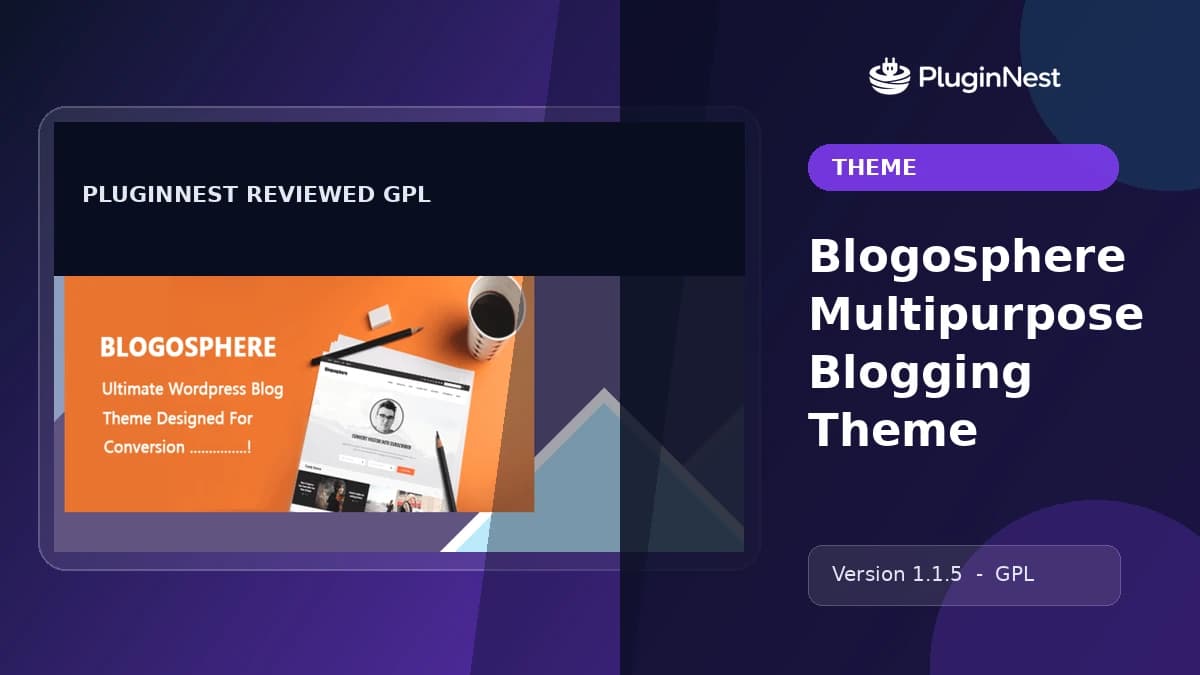 Blogosphere Multipurpose Blogging Theme product cover