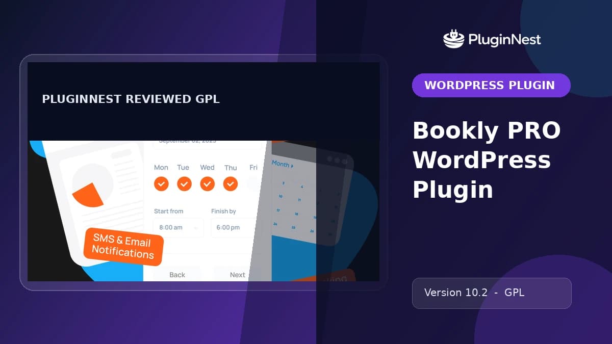 Bookly PRO WordPress Plugin product cover