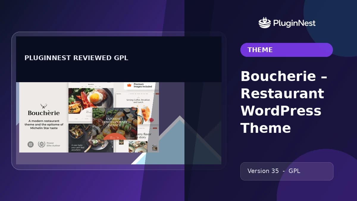 Boucherie – Restaurant WordPress Theme product cover