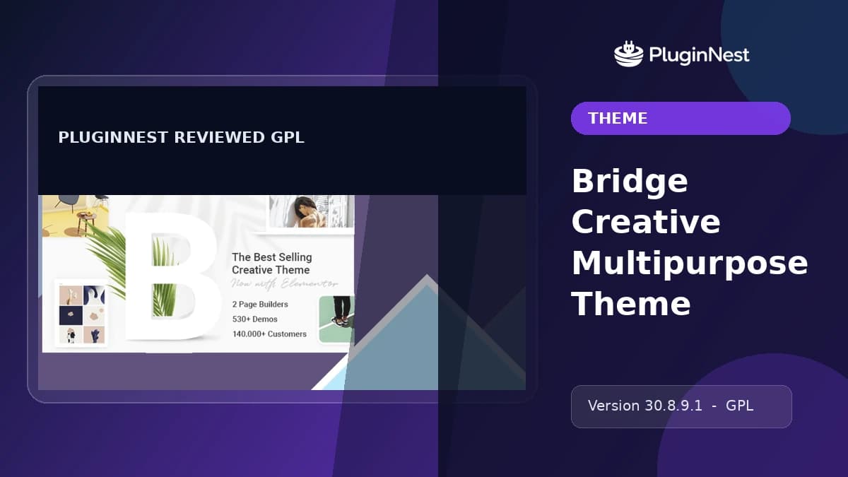 Bridge Creative Multipurpose Theme product cover