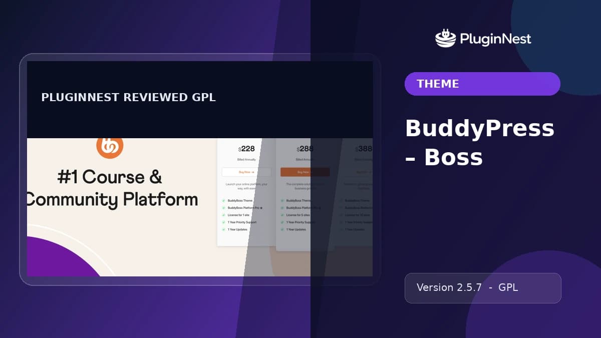 BuddyPress – Boss product cover