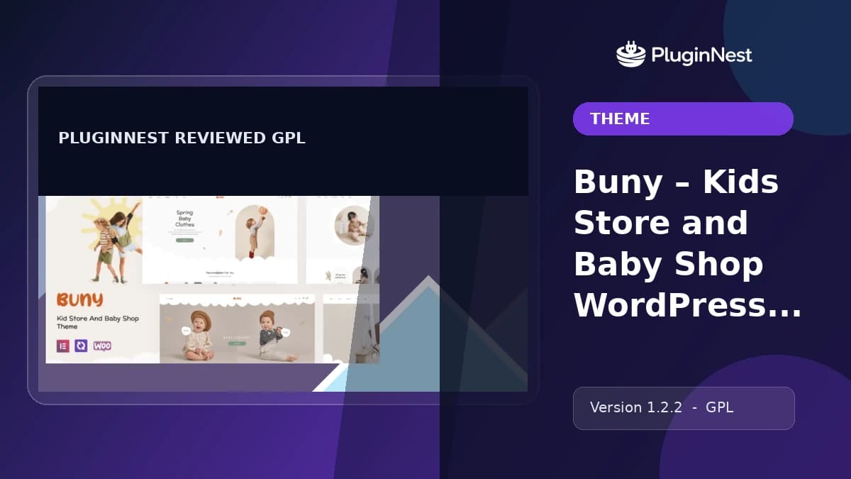 Buny – Kids Store and Baby Shop WordPress Theme product cover