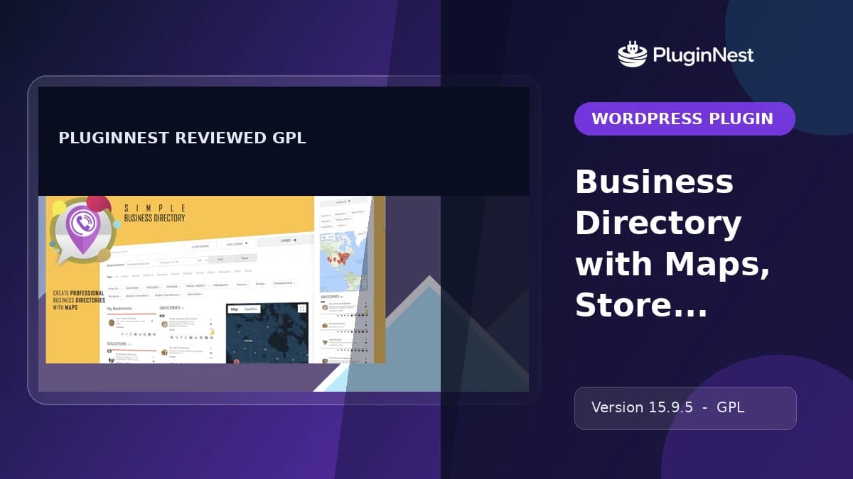 Business Directory with Maps, Store Locator product cover