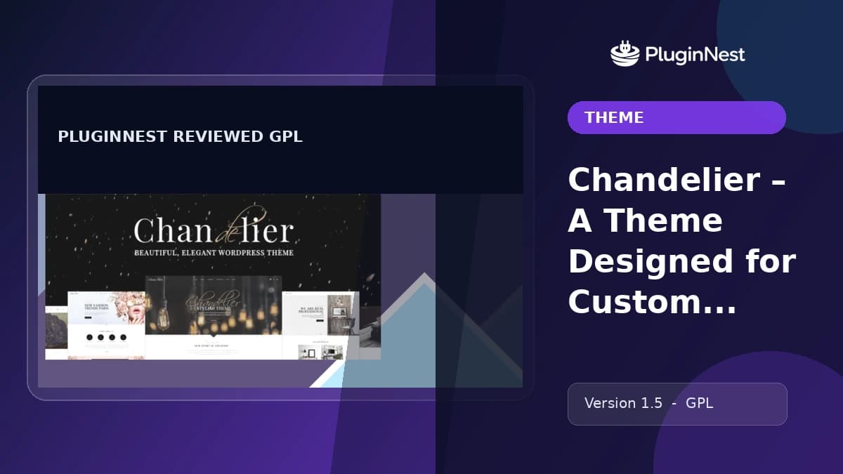 Chandelier – A Theme Designed for Custom Brands product cover