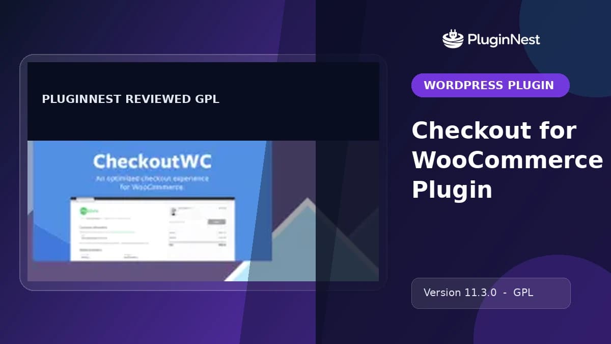 Checkout for WooCommerce Plugin product cover