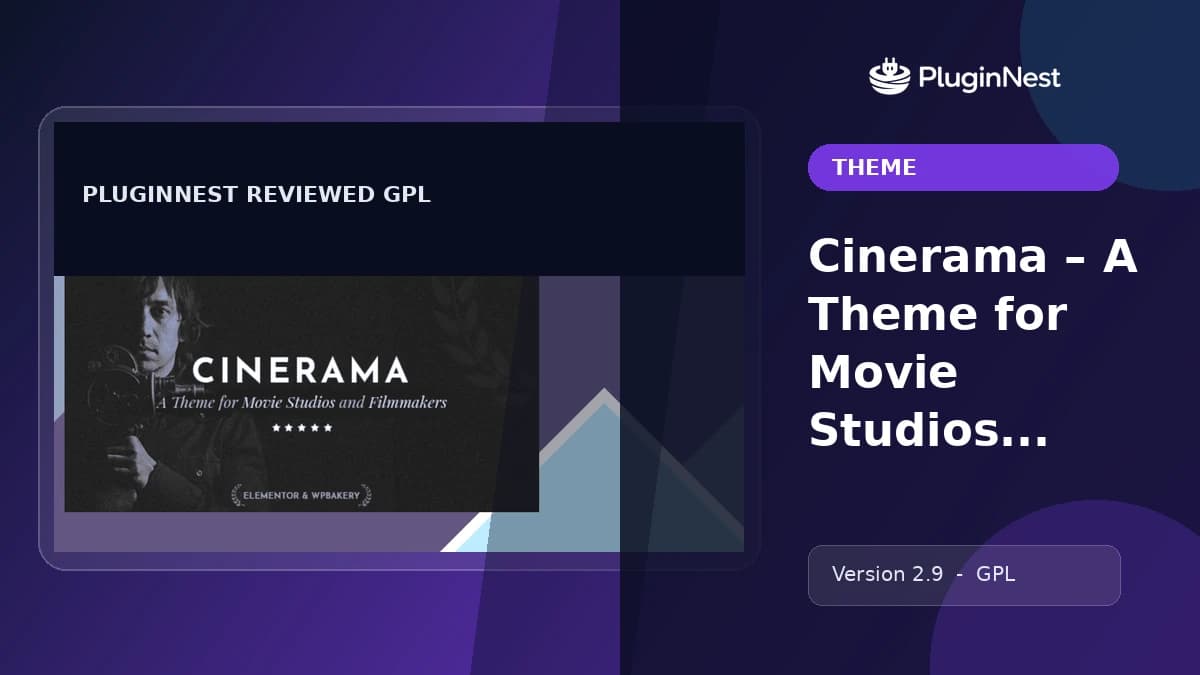 Cinerama – A Theme for Movie Studios and Filmmakers product cover