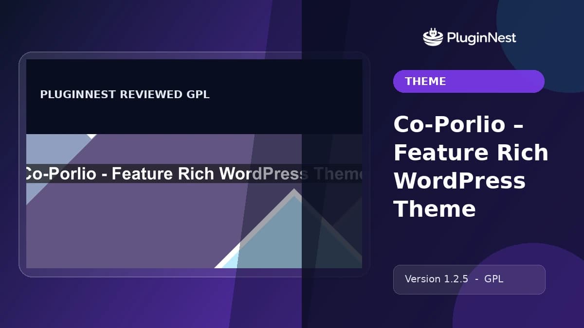 Co-Porlio – Feature Rich WordPress Theme product cover