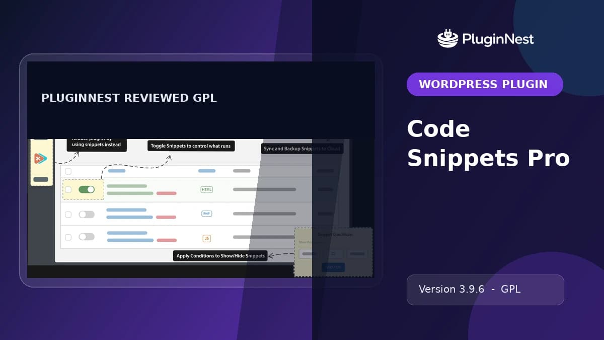 Code Snippets Pro product cover