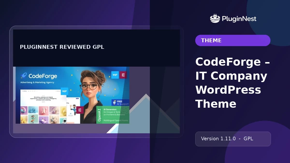 CodeForge – IT Company WordPress Theme product cover
