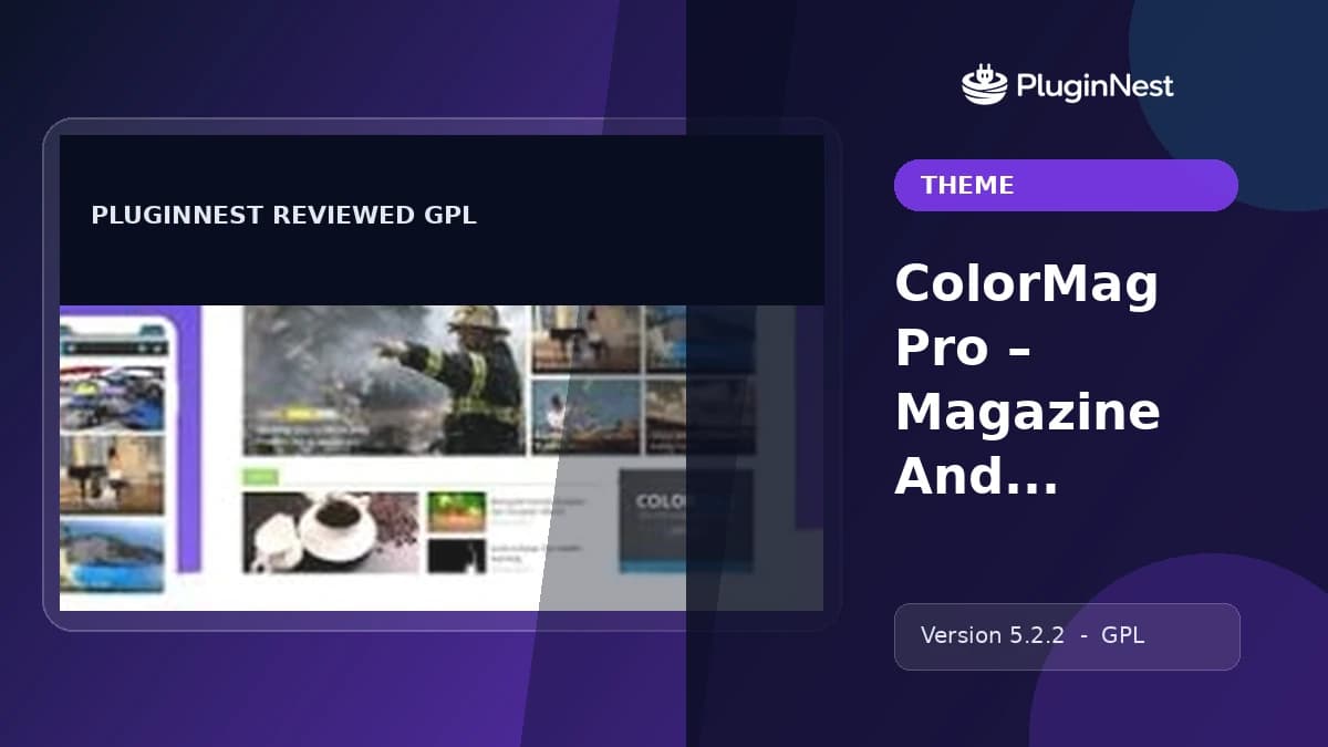 ColorMag Pro – Magazine And News Style WordPress Theme product cover
