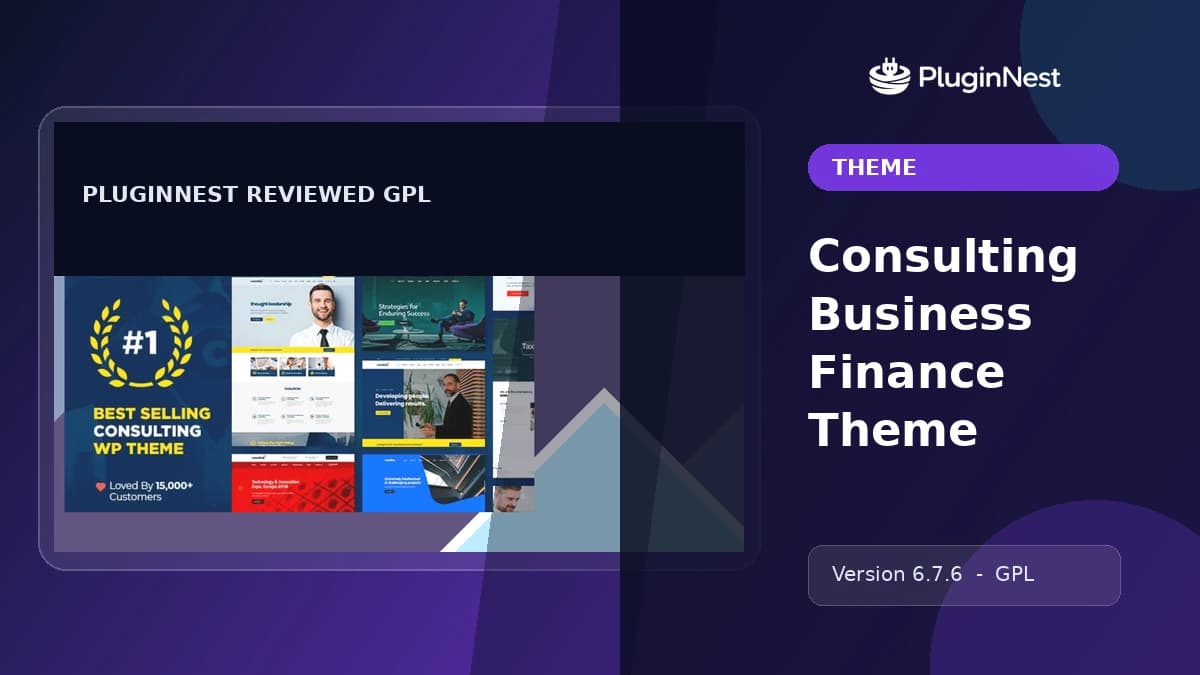 Consulting Business Finance Theme product cover