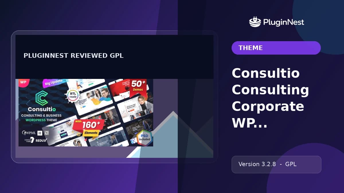 Consultio Consulting Corporate WP Theme product cover