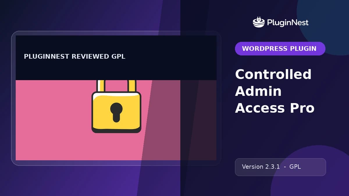 Controlled Admin Access Pro product cover