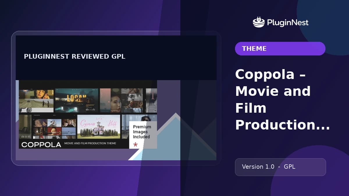 Coppola – Movie and Film Production Theme product cover