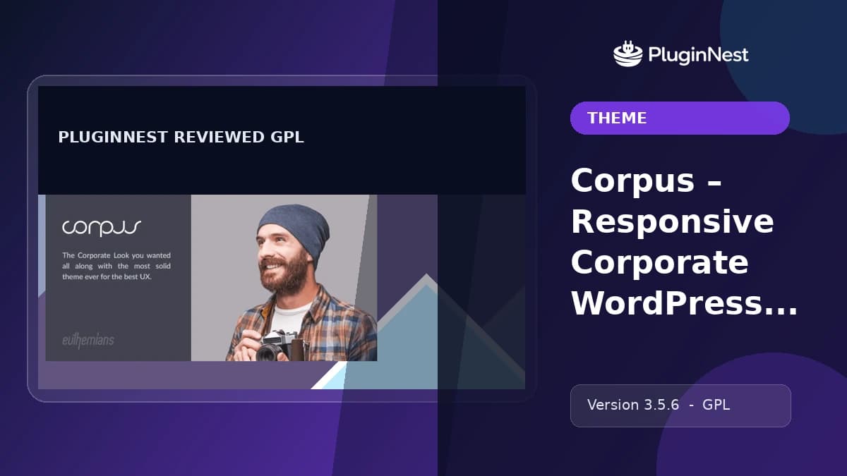 Corpus – Responsive Corporate WordPress Theme product cover