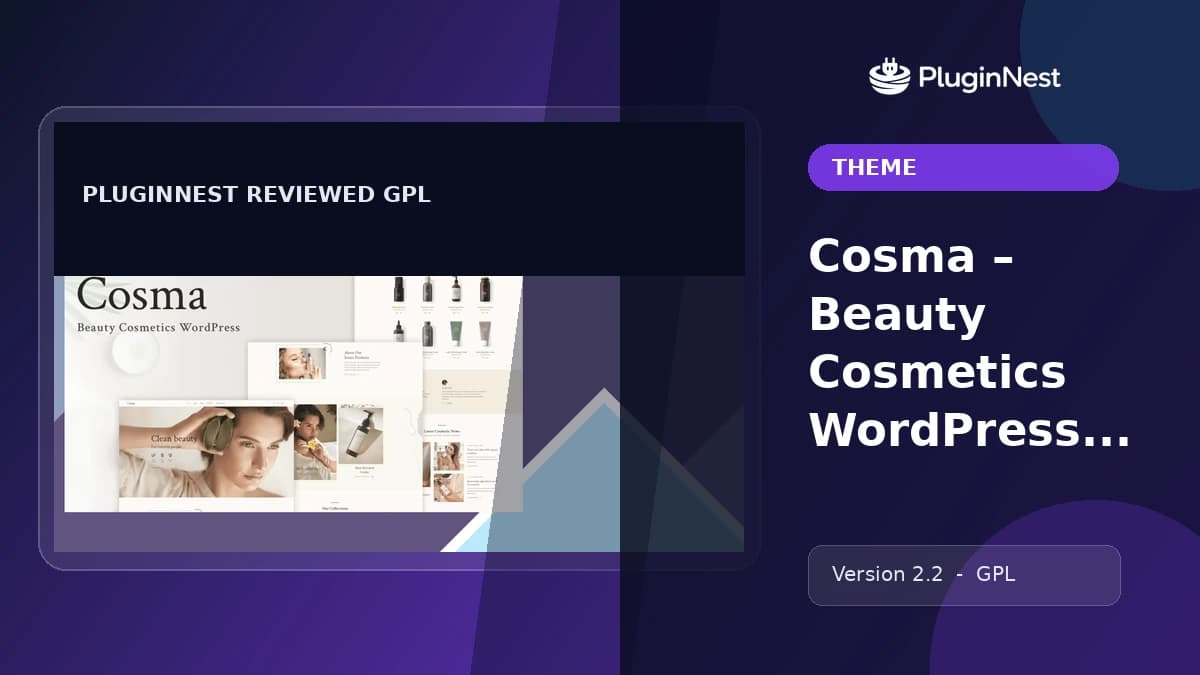 Cosma – Beauty Cosmetics WordPress Theme product cover