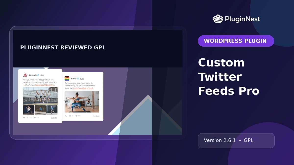 Custom Twitter Feeds Pro product cover