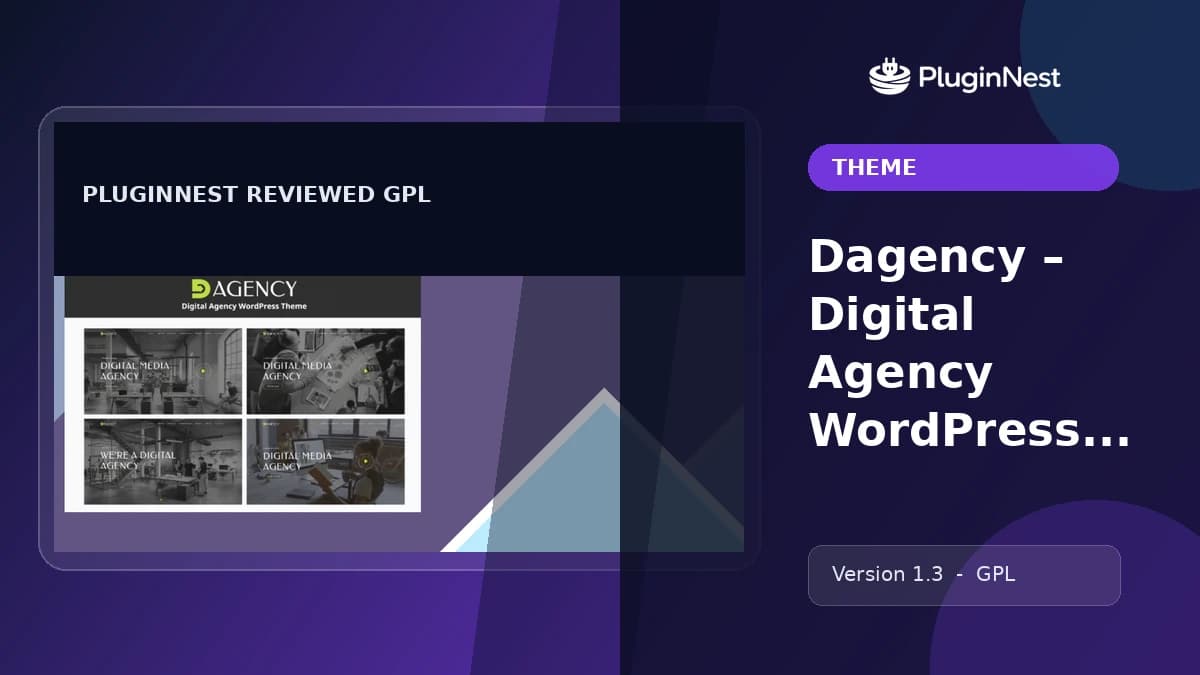 Dagency – Digital Agency WordPress Theme product cover