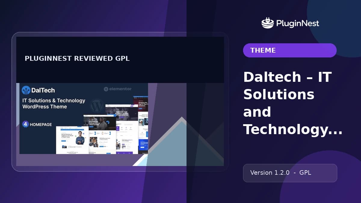 Daltech – IT Solutions and Technology WordPress Theme product cover