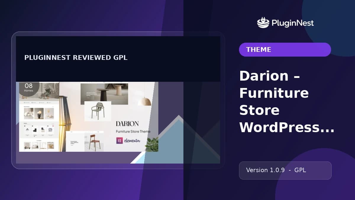 Darion – Furniture Store WordPress Theme product cover